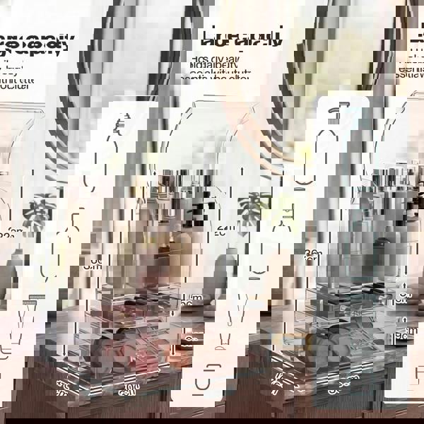 ilus Makeup Storage Organiser Acrylic Cosmetics Organizer Beauty Clear Color