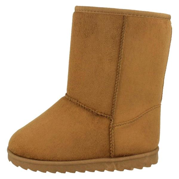 Spot On Girls Spot On Mid Leg Faux Fur Fleece Lined Boots