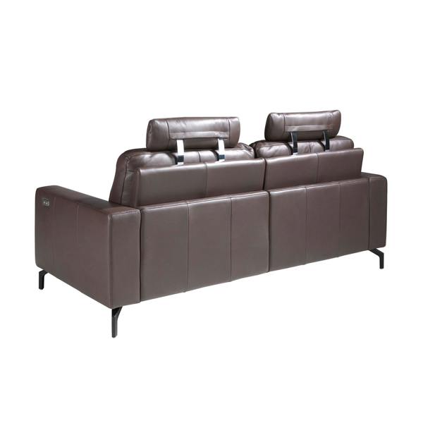 Angel Cerdá Chocolate Brown Leather Recliner Sofa 6368/6366