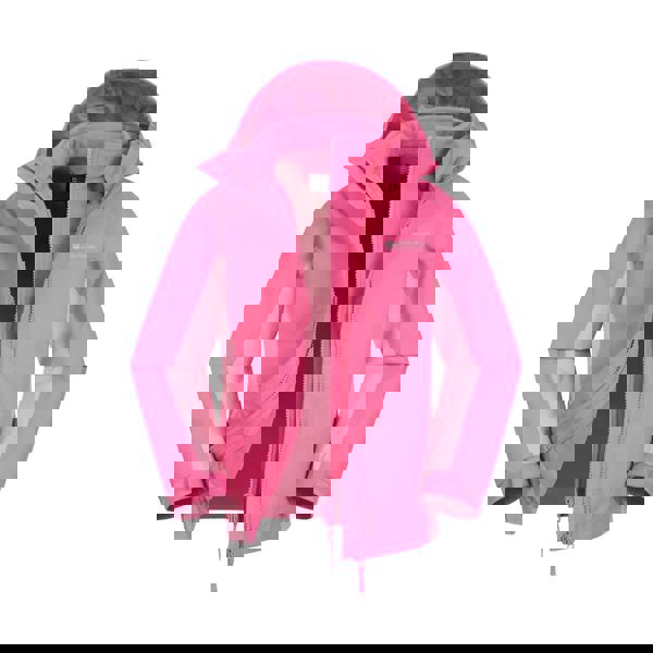 Mountain Warehouse Childrens/Kids Lightning 3 in 1 Waterproof Jacket - Light Pink