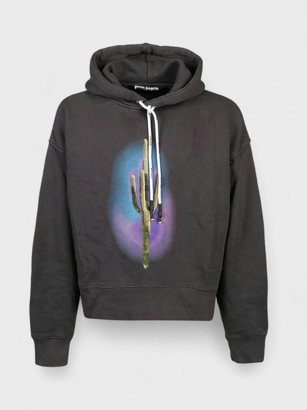 Palm Angels Cactus Hoody Black Green - Supplied FashionPalm Angels