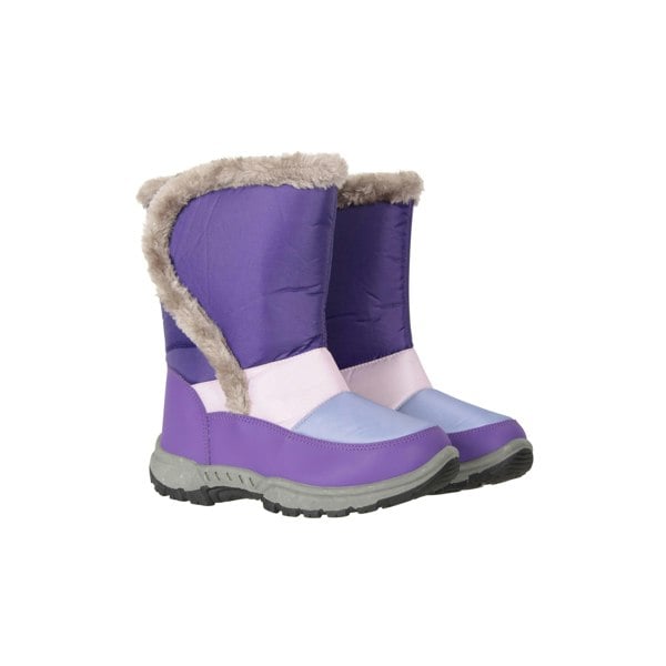 Mountain Warehouse Childrens/Kids Caribou Adaptive Snow Boots - Purple