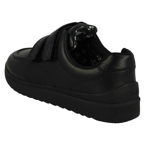 Clarks Boys Clarks Double Strap Fastening School Shoes Goal Style K
