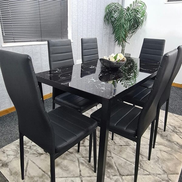 Kosy Koala Dining Table Set with 6 Chairs Dining Room, and Kitchen table set of 6