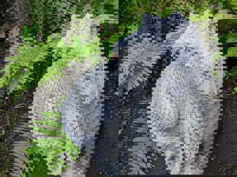 Mythical Terracotta Dragon Stone Cast Ornament