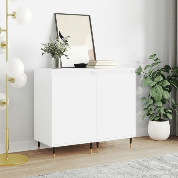 Berkfield Sideboards 2 pcs White 40x35x70 cm Engineered Wood