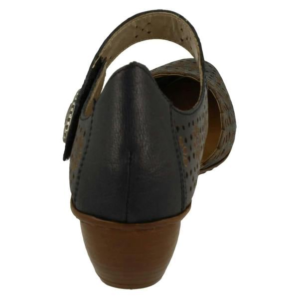Rieker Ladies Rieker Punched Detailed Summer Shoes 43753