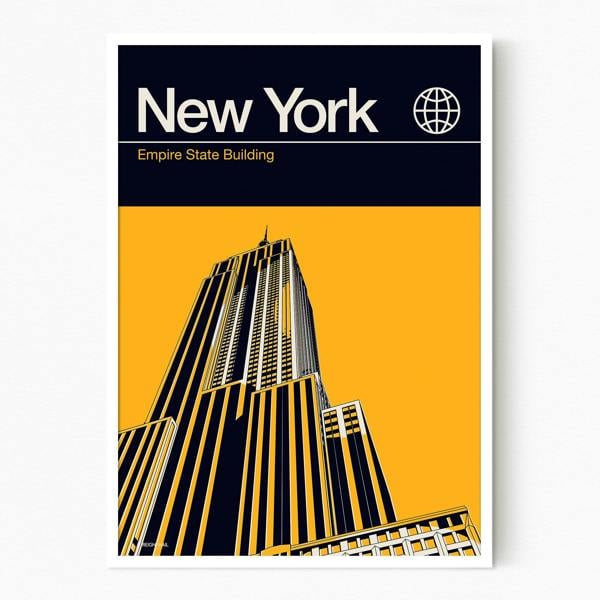 Reign&Hail New York - Graphic Travel Poster