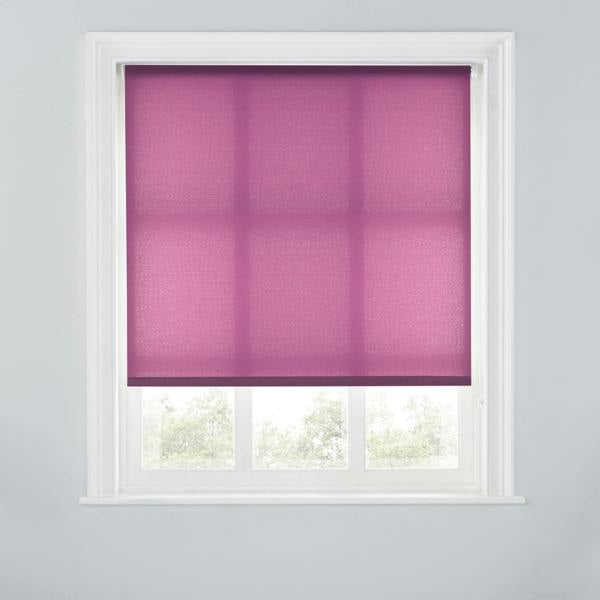 A.Unique Home Trimmable Daylight Roller Blind - 5FT - AUBERGINE - 150cm(W) x 170cm(L)
