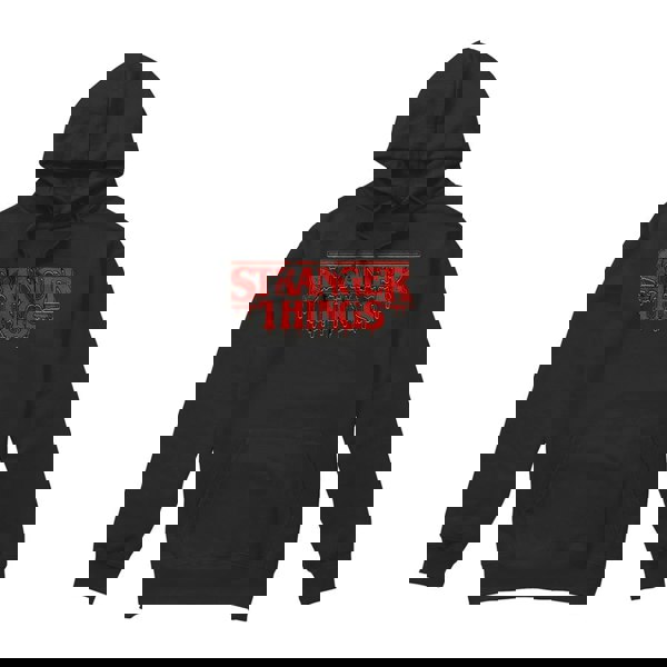 Stranger Things Unisex Adult Retro Logo Hoodie - Black