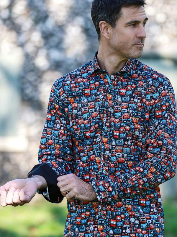 THE MECHANICAL MAYHEM PRINT SHIRT - Claudio Lugli Shirts