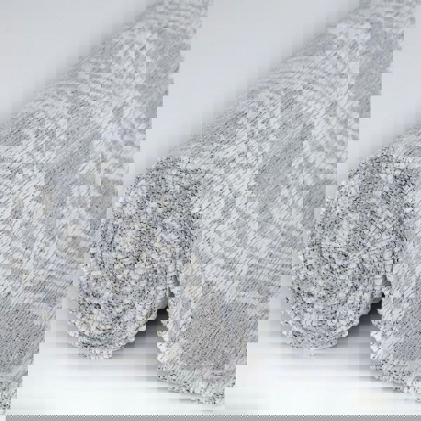 Machine Washable Flatweave Moroccan Rug Grey