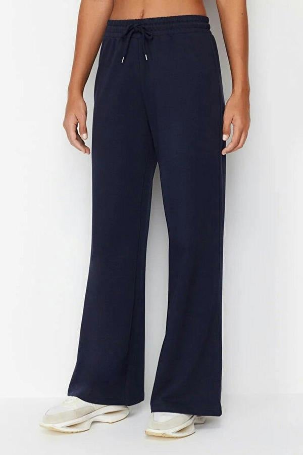 WOVCOR Cotton Wide Leg Thin Knit Jogger