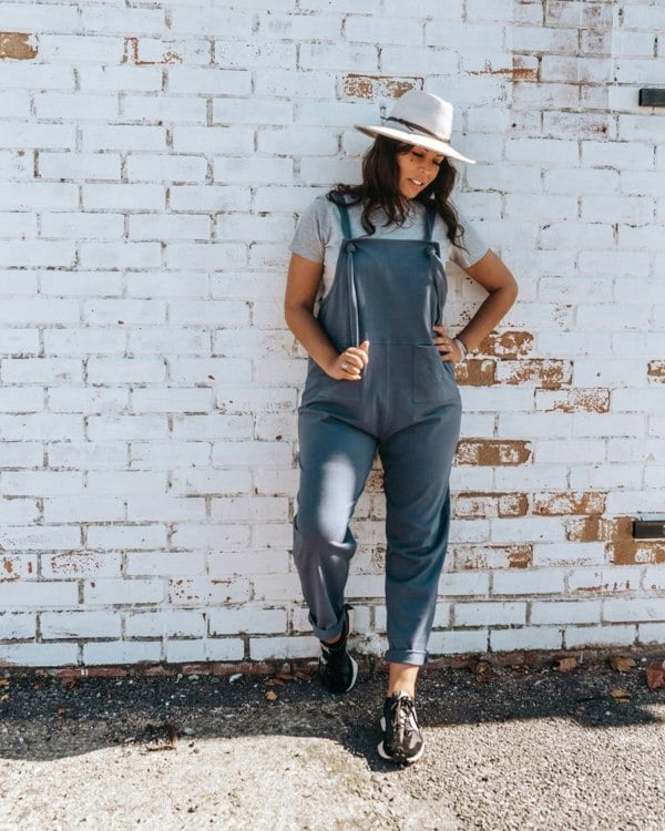 Lila Midnight Grey Dungarees - image 3