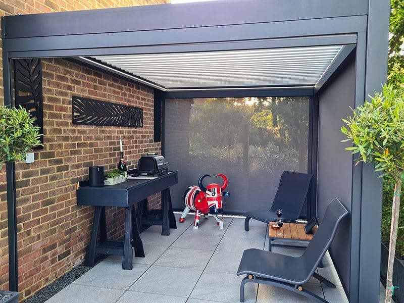 Ocean Designs Sagres 3.6m x 3m Wall Mounted Pergola