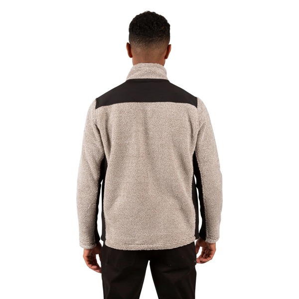 Trespass Men's Farantino Fleece Jacket - Truffle Brown Stripe