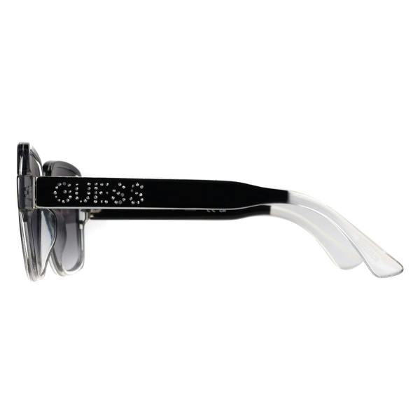 Guess Sunglasses GF6134 01B Shiny Black Fade Grey Gradient