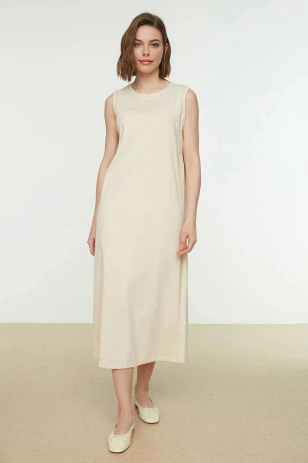 WOVCOR Sleeveless Long Lined Undershirt Dress