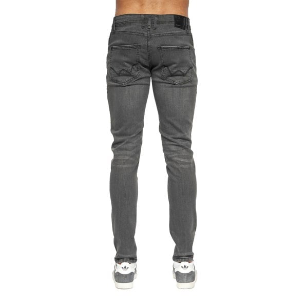 Duck and Cover Mens Tranfold Slim Jeans - Mid Grey