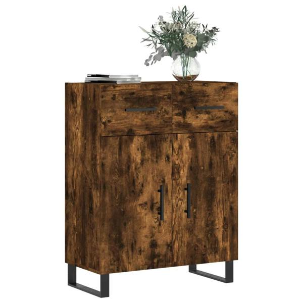 Berkfield Sideboard Smoked Oak 69.5x34x90 cm Engineered Wood