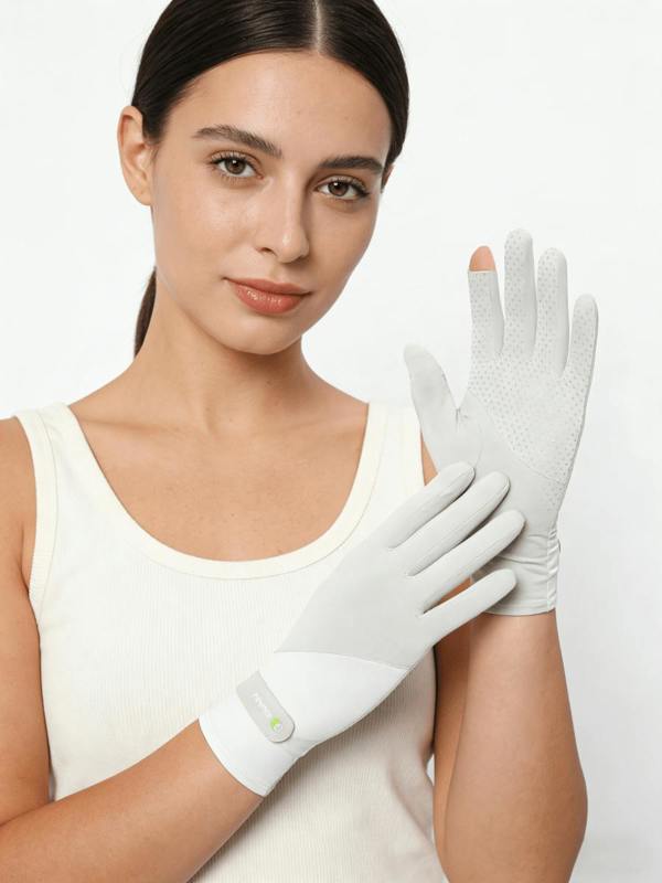 Anniou UPF 50+ Color-Block Anti-Slip Gloves