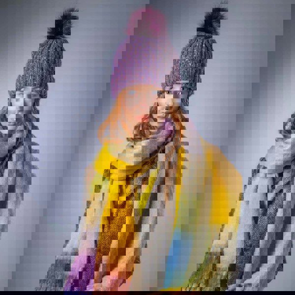 Heritage Traditions Soft Touch Herringbone Blanket Scarf