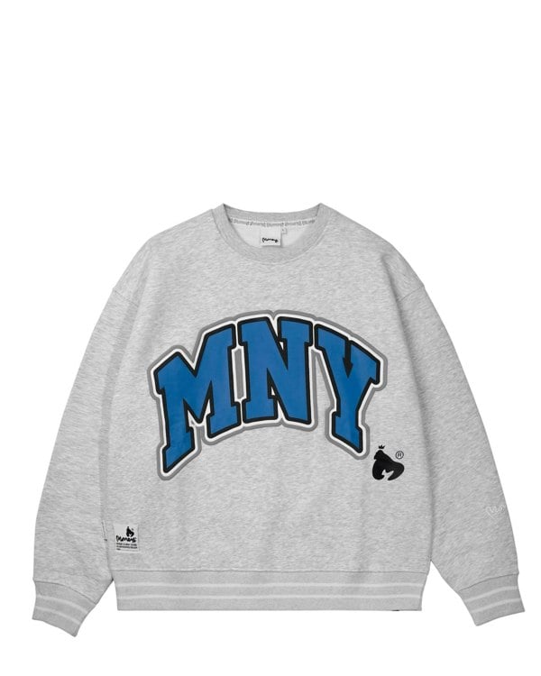Money State Crew Sweat Grey Melange