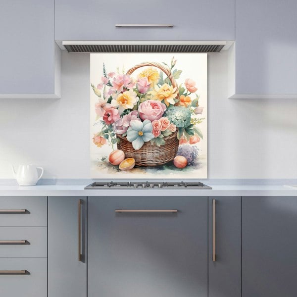 Warren Reed - Designer Easter Watercolour Basket Kitchen Splashback