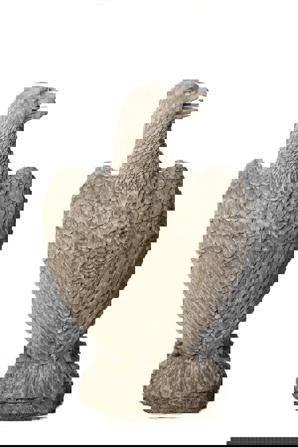 Pair of Giant Eagles Stone Statues