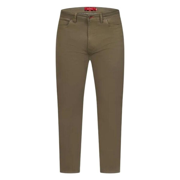 Duke Mens Kelvin D555 Stretch Tapered Chinos - Khaki Brown - Khaki Brown - 98% Cotton/2% Elastane