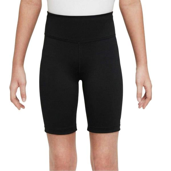 Nike Girls Sportswear Tight Biker Shorts - Black/White - 