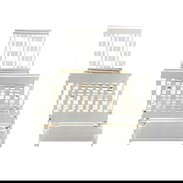 Kudlhome Jinsen Single Bed Frame with Trundle / Guest Bed, White