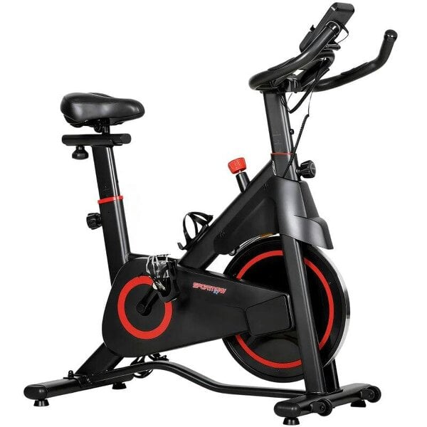 Exercise Bike, Stationary Bike with Adjustable Magnetic Resistance, Indoor Cycling Equipment with LCD Display