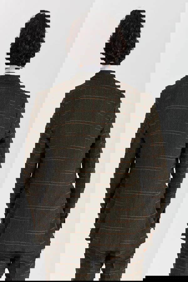 Paul Andrew Harris - Men's Green 3 Piece Wool Blend Tweed Suit