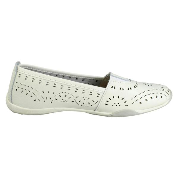 Down to Earth Ladies Down To Earth Punch Detail Casual Shoes F80578