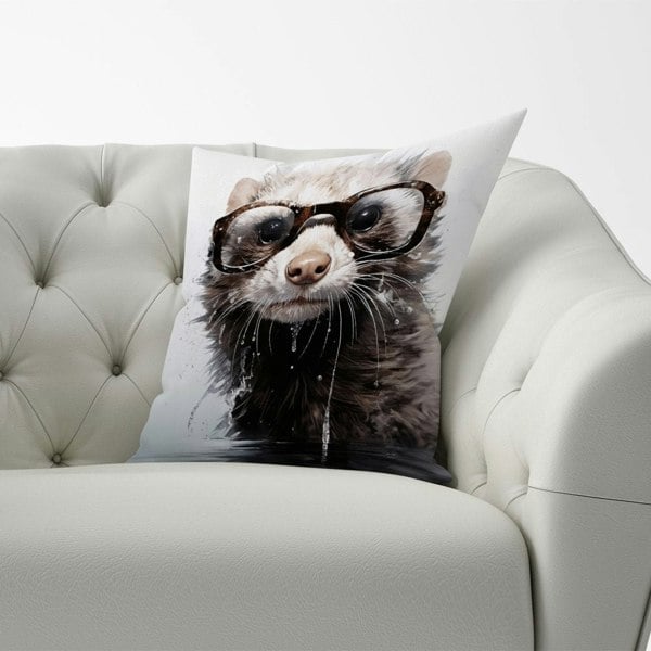 Warren Reed Splashart Ferret Cushions