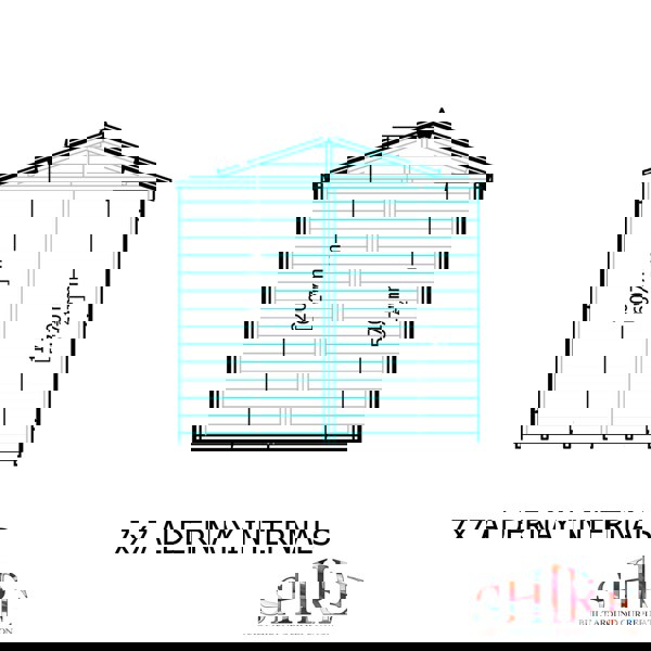 Shire Alderney 7x7 12mm interlock Clad wooden Shed