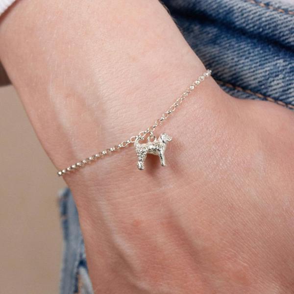 Labradoodle Chain Bracelet - Personalised - Sterling Silver - MYLEE London