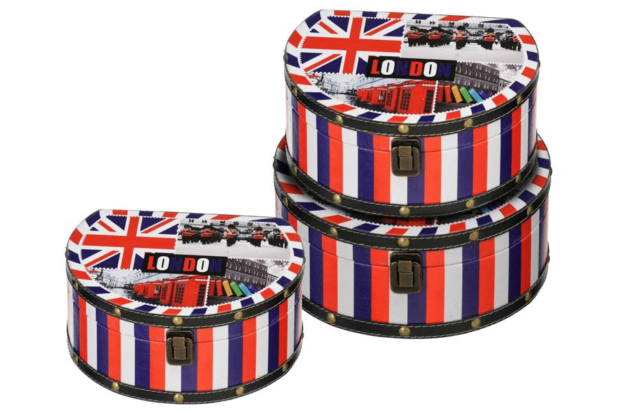Living London Collection Round Storage Cases Set of 3