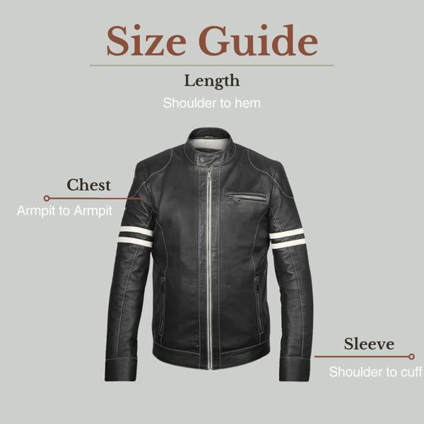 Leather Jacket size guide 2385-ROMAN