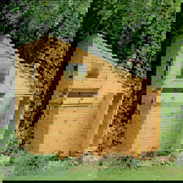 Shire Command Post 6x4 Childrens Playhouse with 12mm Shiplap cladding - Best Shed