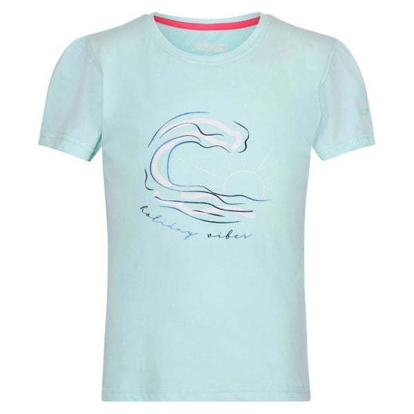 Regatta Childrens/Kids Bosley VII Wave T-Shirt - Bleached Aqua