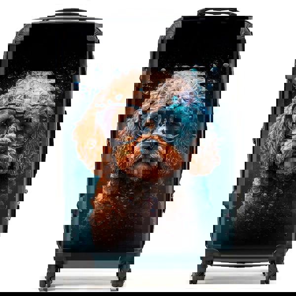 Warren Reed Cavapoo Dog Face Splashart Suitcase