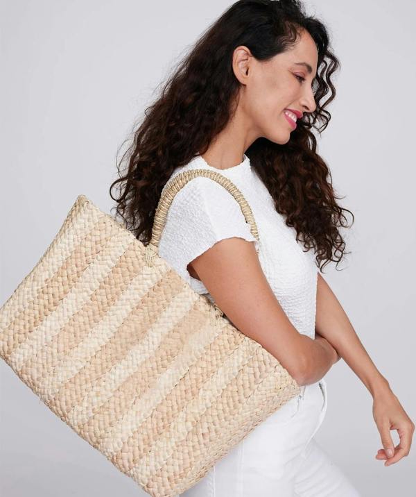 Pia Rossini Dolores - Straw Beach Basket