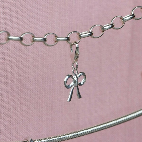 Sterling Silver Bow Charm - MYLEE London