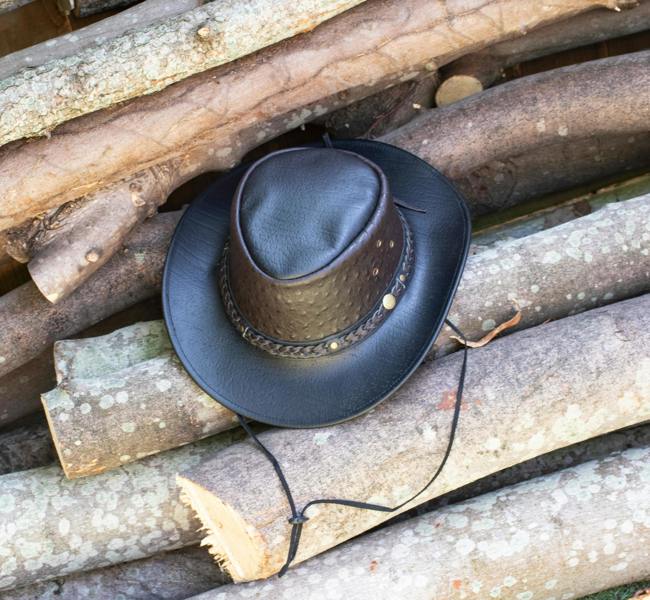 Wombat Leather Wombat The West Hat Premium Leather Cowboy Hat