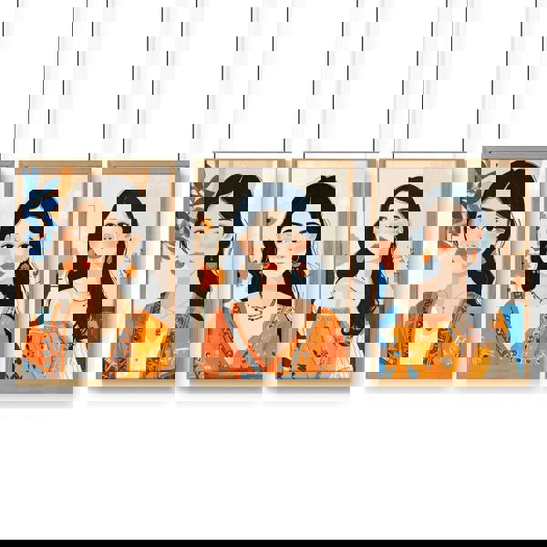 Boho Wall Art Decor | Set of 3 Boho Women Wall art Prints