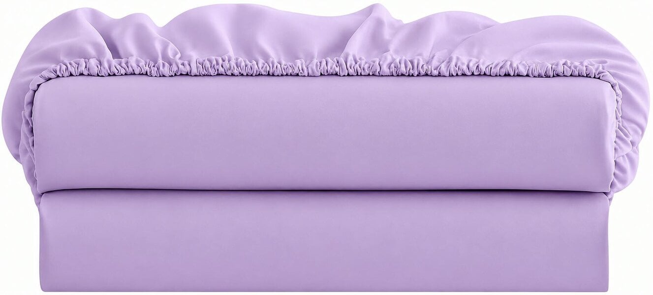 Night Zone Brushed Microfibre Extra Deep Fitted Sheet 40cm – Soft Warm Easy Care Bed Sheet - Lilac