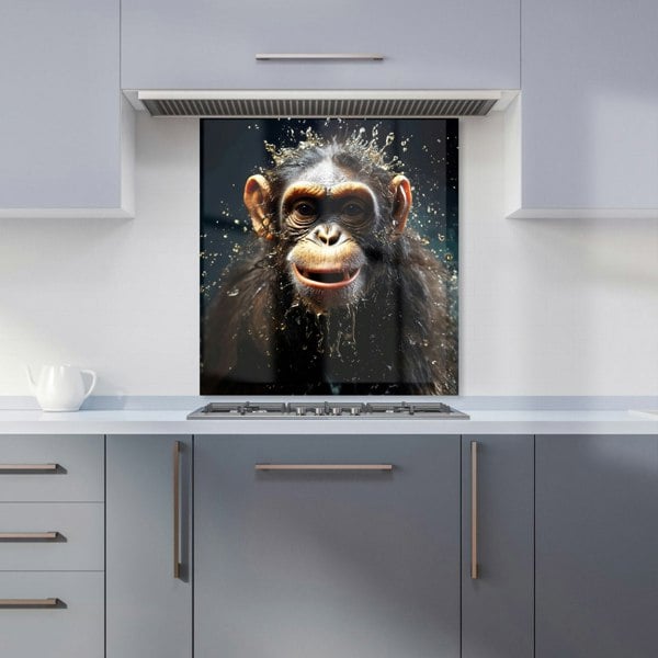 Warren Reed - Designer Realistic Monkey Face Splashart Kitchen Splashback