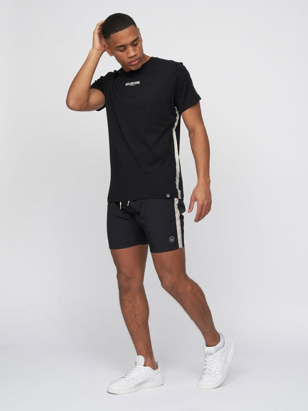 Duck and Cover Gathport Swim Shorts Black